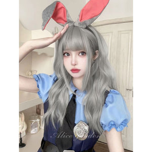 Casual Series Judy Hops Silver Long Wig ON976 - Silver white