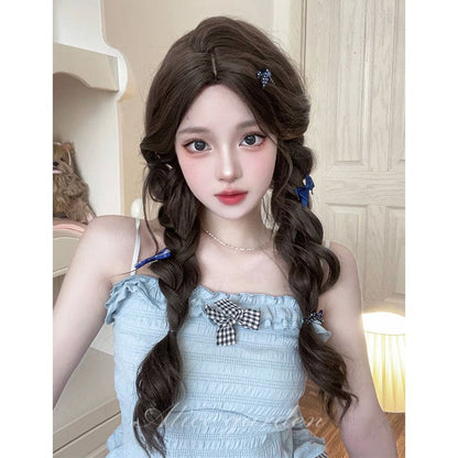 Casual Series Natural Brown Long Curly Wig - Brown