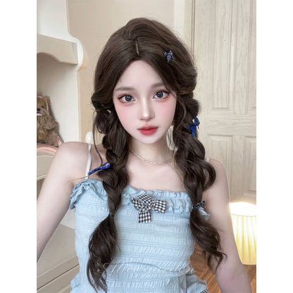 Casual Series Natural Brown Long Curly Wig