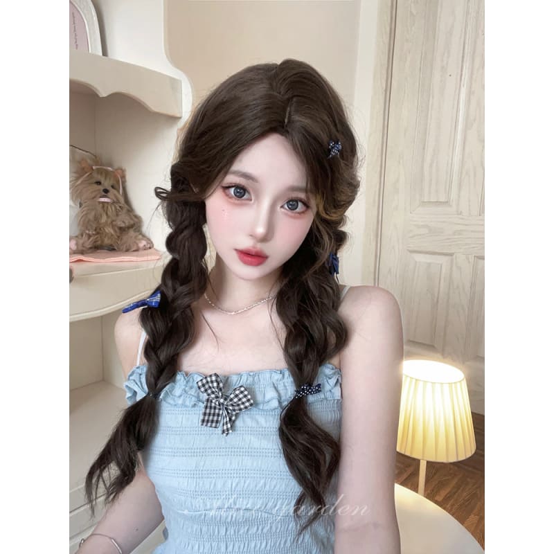 Casual Series Natural Brown Long Curly Wig