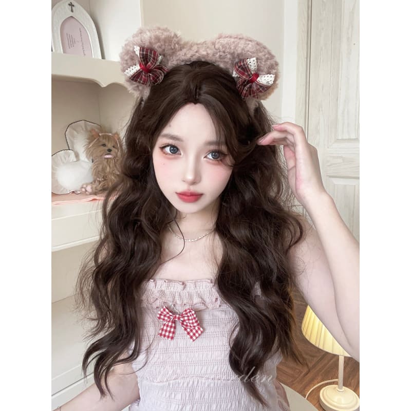 Casual Series Natural Brown Long Curly Wig