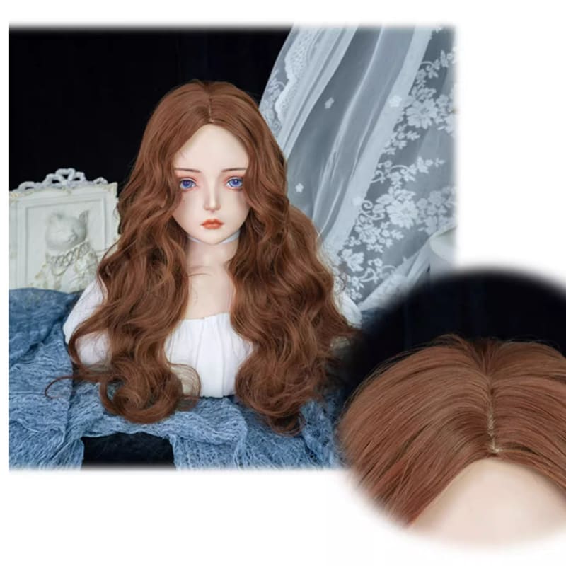 Casual Series Orange Brown Curly Wig ON998 - Tawny - wig