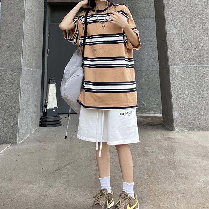 Casual Striped T-Shirt - T-Shirts