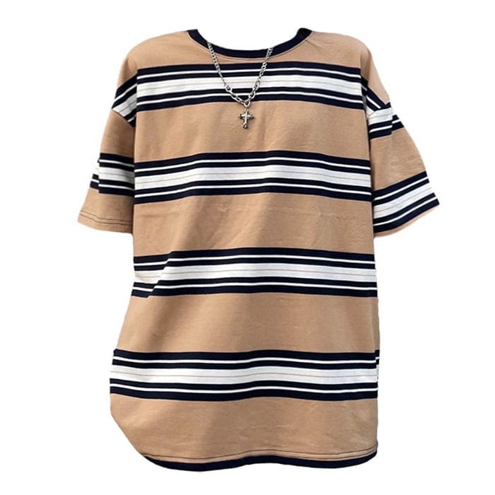 Casual Striped T-Shirt - T-Shirts