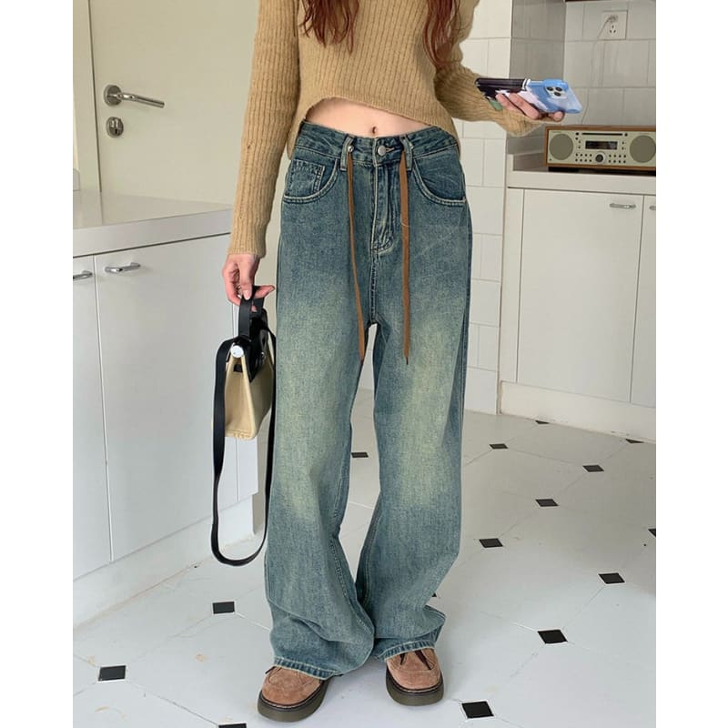 Casual Vintage Comfy Jeans - Jeans