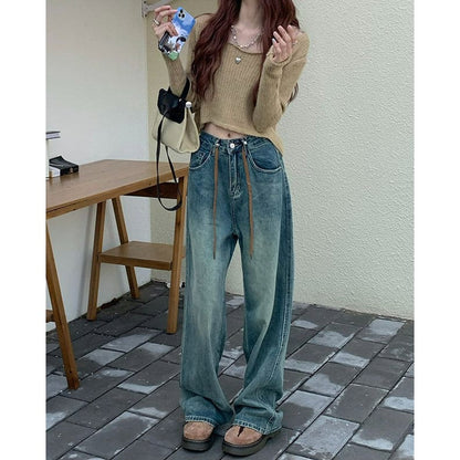 Casual Vintage Comfy Jeans - Jeans