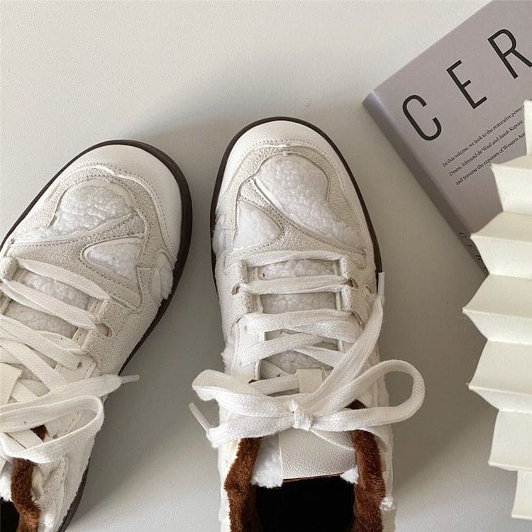 Casual White Soft Sneakers - Sneakers