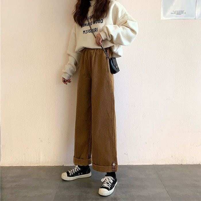 Casual Wide Pants - Pants