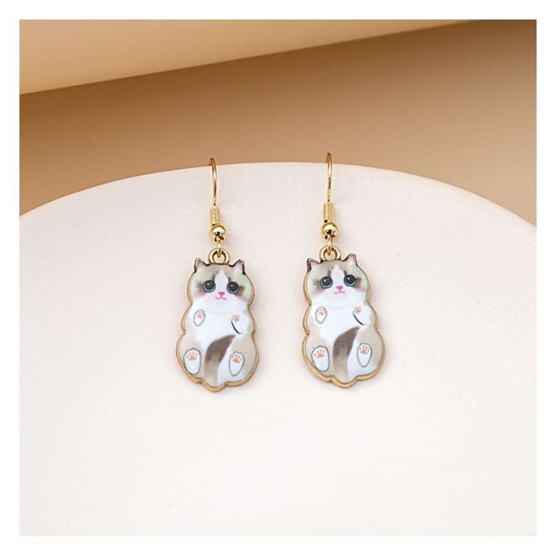 Cat Drop Earring