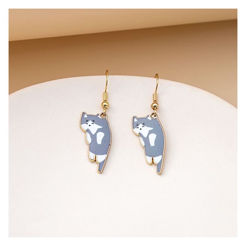 Cat Drop Earring