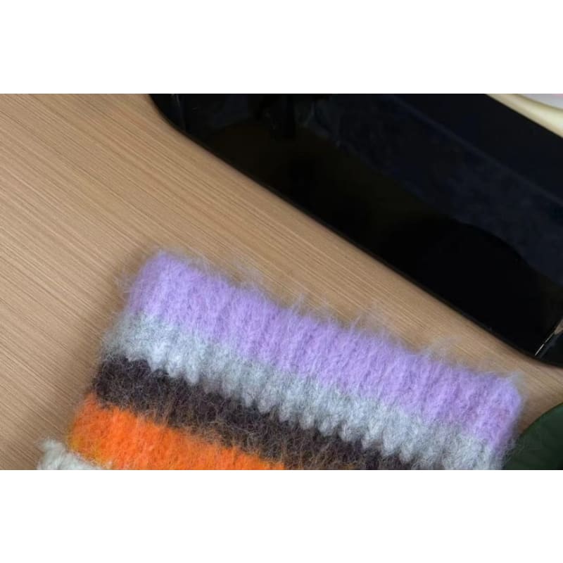 Cat Ear Color Block Beanie