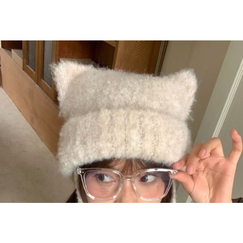 Cat Ear Knit Beanie