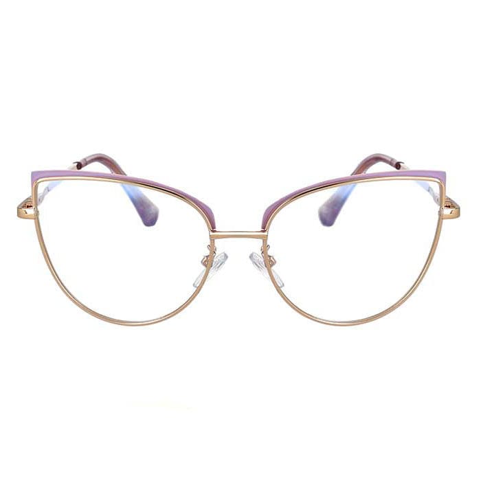 Cat Eye Glasses - Purple - Glasses