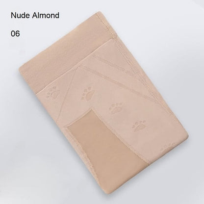 Cat Paw Tights Set - Set Of 2 Pairs - 06 - Nude Almond / L