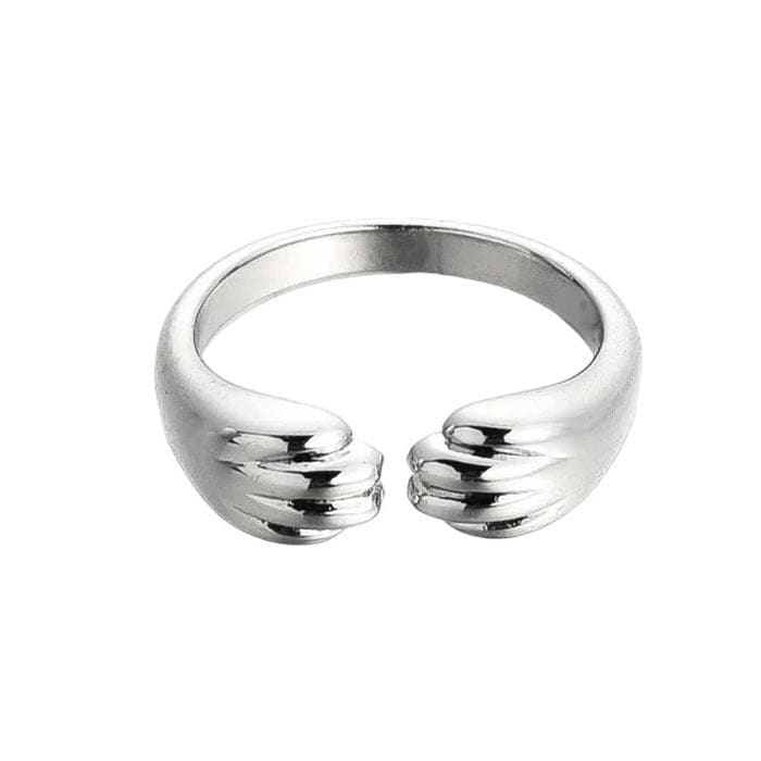 Cat Paws Aesthetic Ring - Adjustable / Silver - ring