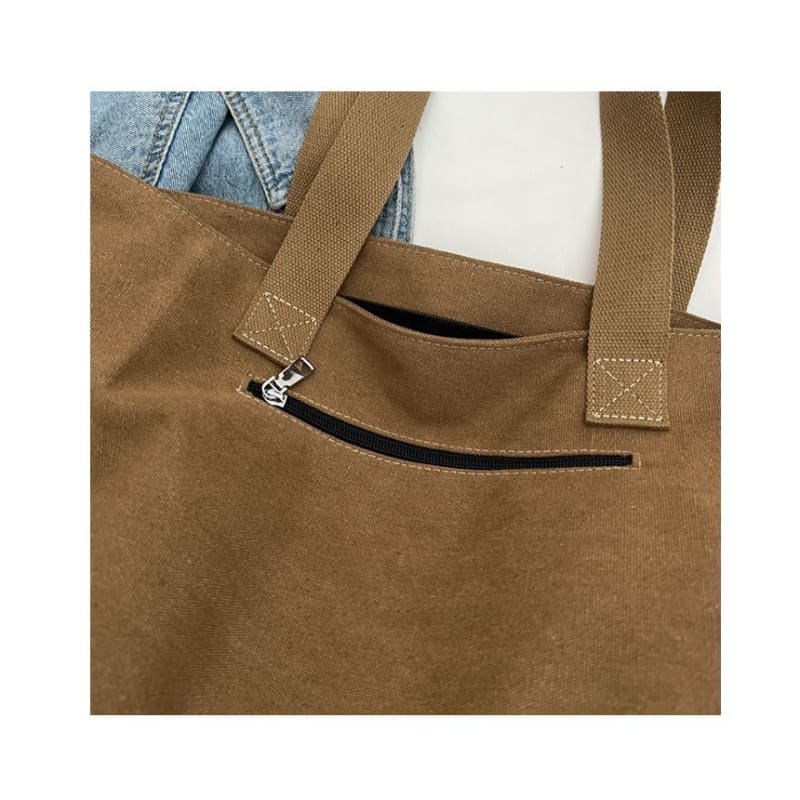 Cat Print Canvas Tote Bag