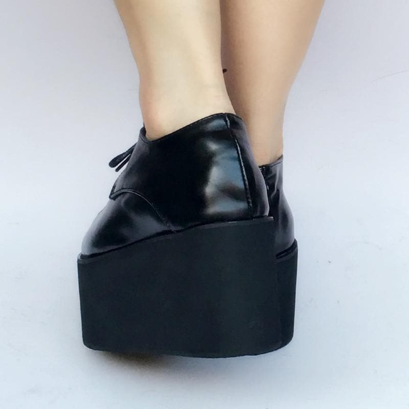 Custom Made Red/Black SP168274 Shoes Cool PU Platform