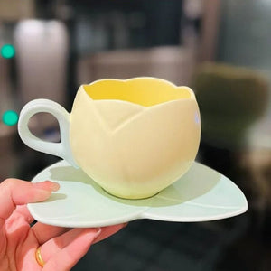 Ceramic Tulip Cup - Lovesickdoe Yellow