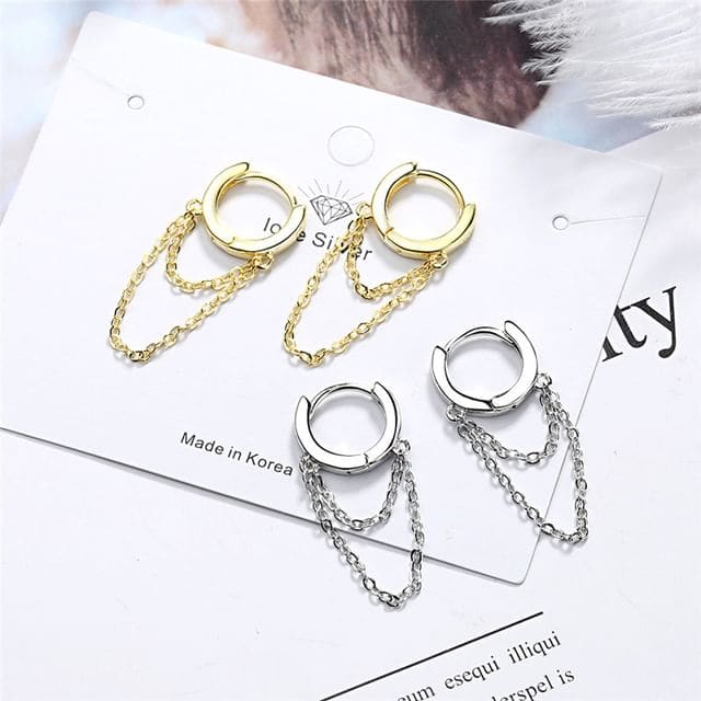 Chain Alloy Dangle Earring