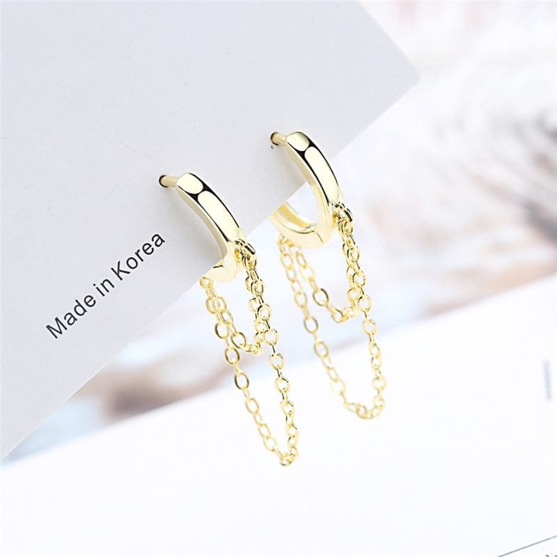 Chain Alloy Dangle Earring