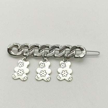 Chain Pendant Hair Clips - Other