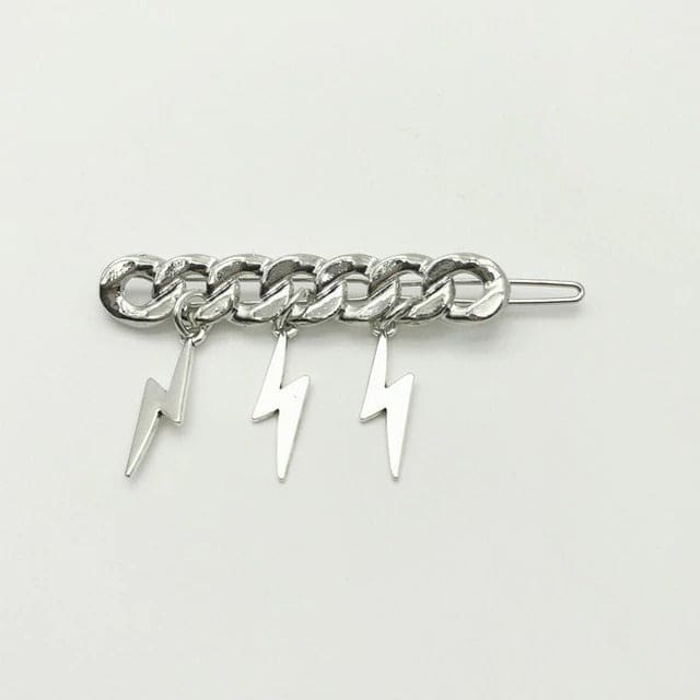 Chain Pendant Hair Clips - Standart / Lightning - Other