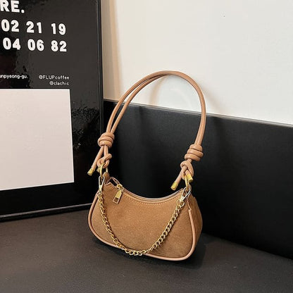 Chain Strap Crossbody Bag - Khaki / One Size