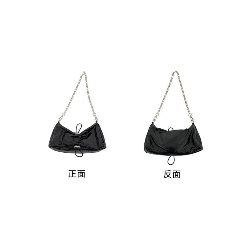 Chain Strap Drawstring Shoulder Bag