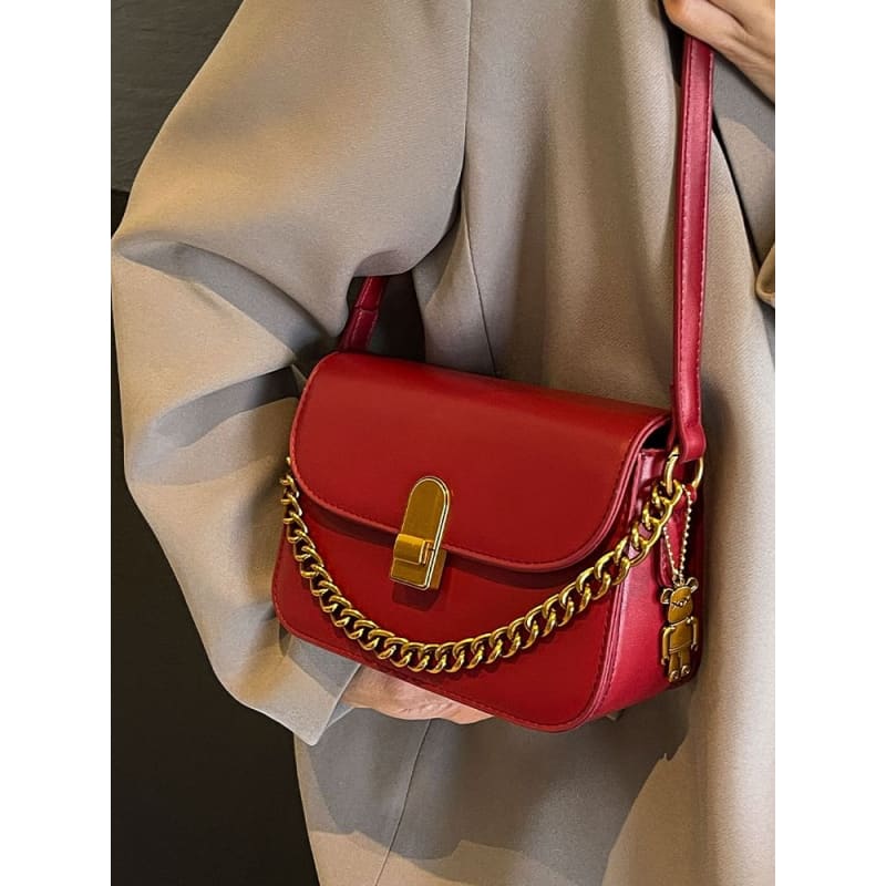 Chained Flap Crossbody Bag