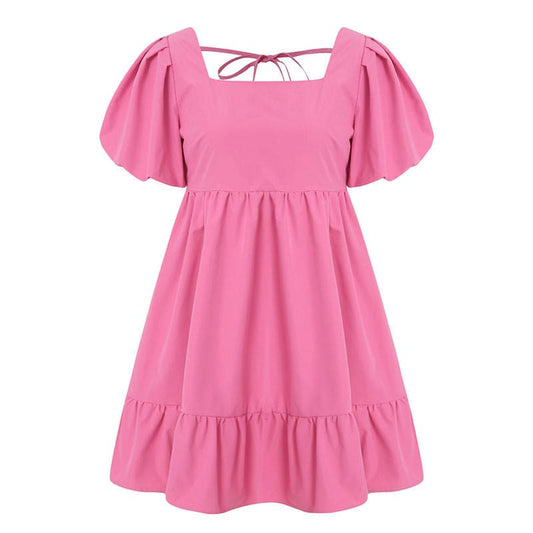 Charm Princess Mini Dress - S / Dark Pink - Dresses