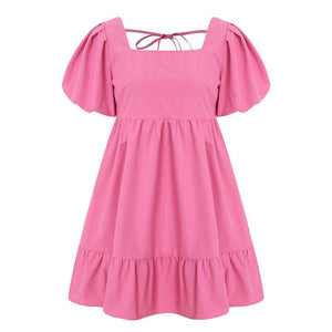 Charm Princess Mini Dress - S / Dark Pink - Dresses