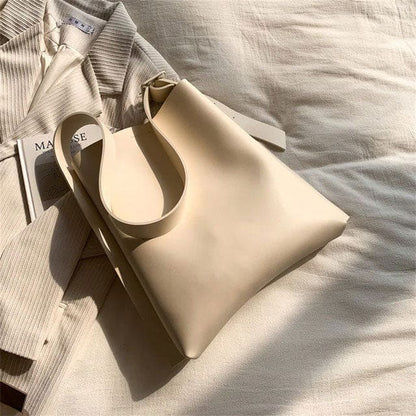 Charming Aesthetic Tote Handbag - Standart / Beige