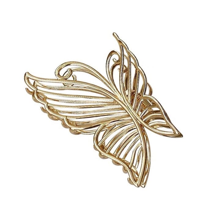 Charming Butterfly Hair Claw - Standart / Gold - Other