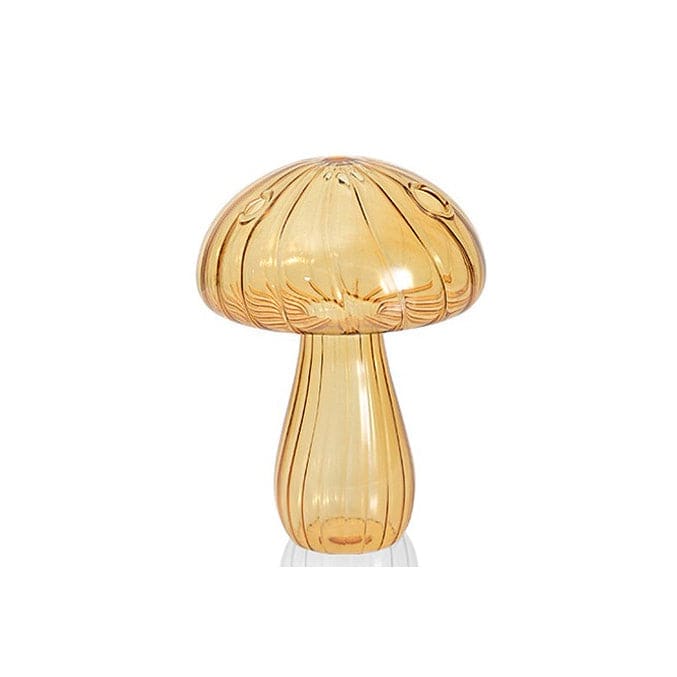 Charming Mushroom Glass Vase - Orange