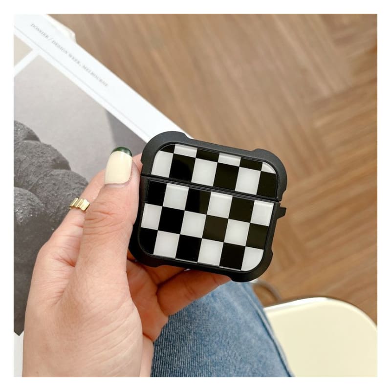 Checked Print AirPods Case Protection Cover