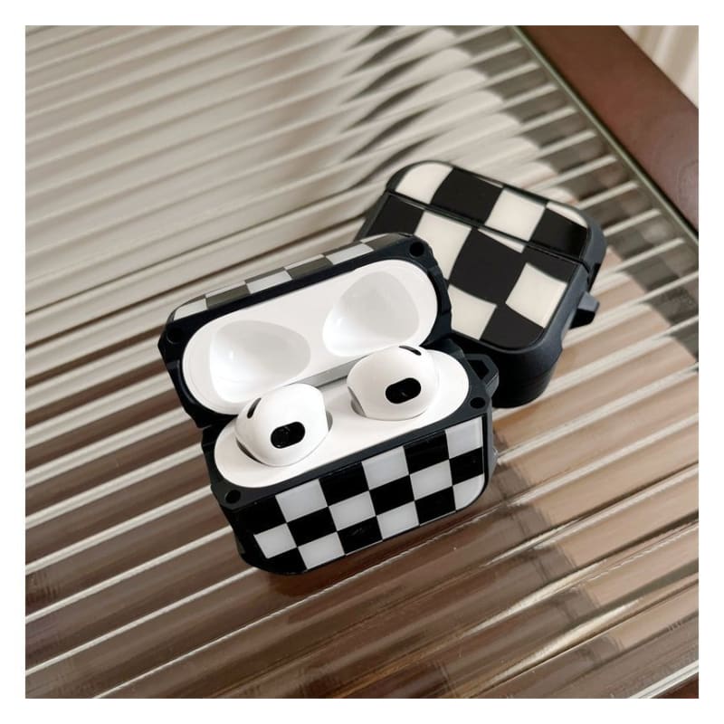 Checked Print AirPods Case Protection Cover