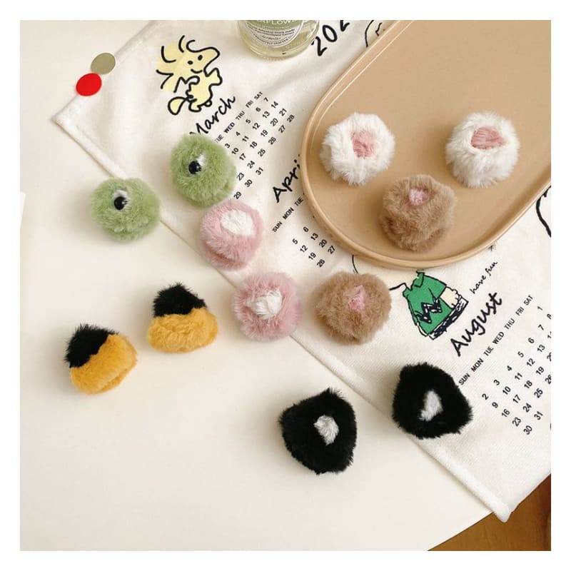 Chenille Cat Ear Mini Hair Claw(Various Designs)