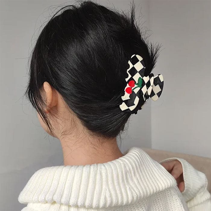 Cherry Checker Hair Claw - Other