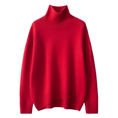 Chic Aesthetic Autumn Sweater - Free Size / Red - Sweaters