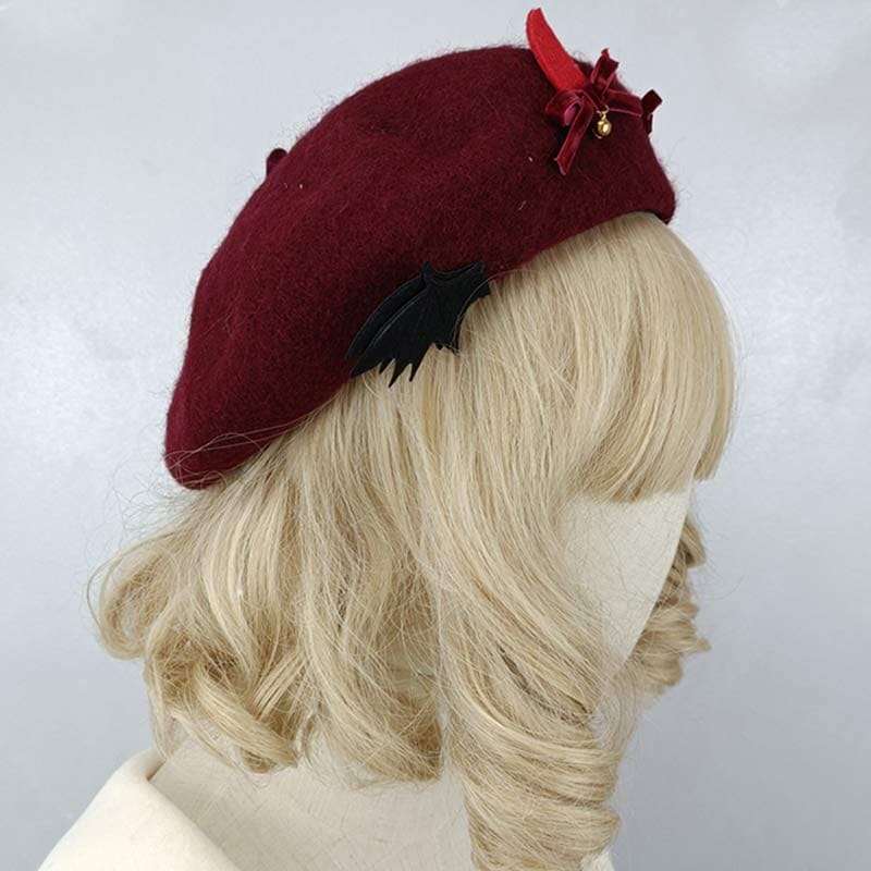 Chic Bat Wings Lolita Beret