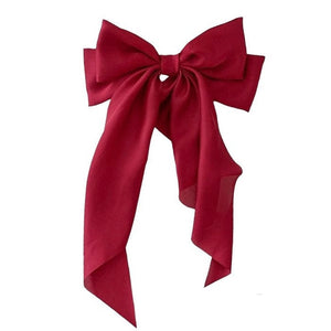 Chic Satin Hair Bow - Standart / Red - Other