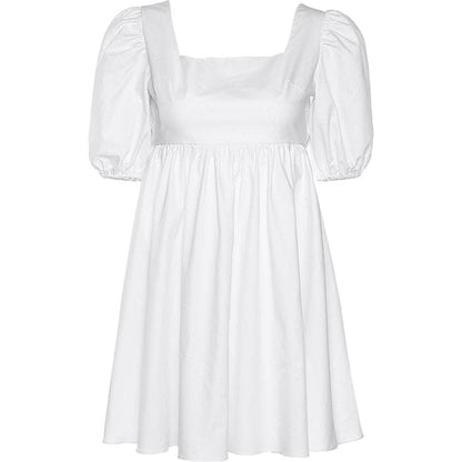 Chic White Mini Dress - Dresses