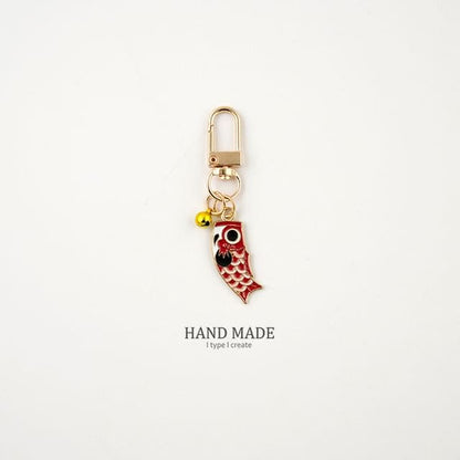 Chinese Koi Bag Charm / Key Ring / Phone Strap - #3