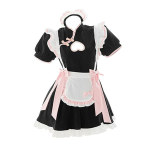 Chinese Lolita Panda Heart Maid Dress