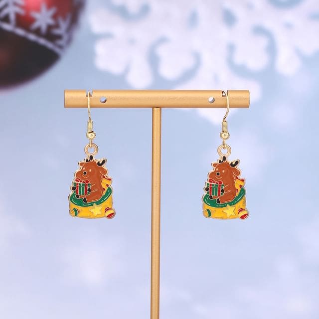 Christmas Cartoon Alloy Drop Earring - 1 Pair - E6219-12