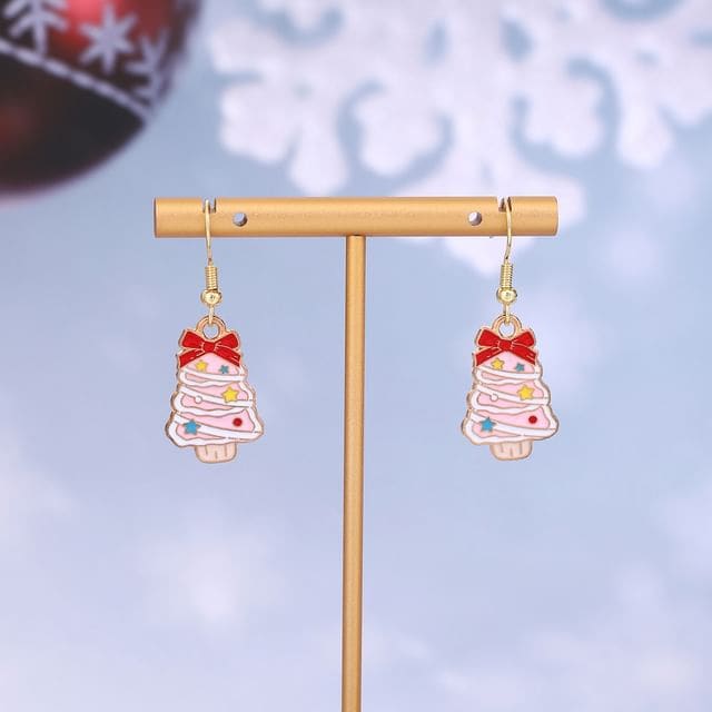 Christmas Cartoon Alloy Drop Earring - 1 Pair - E6219-17