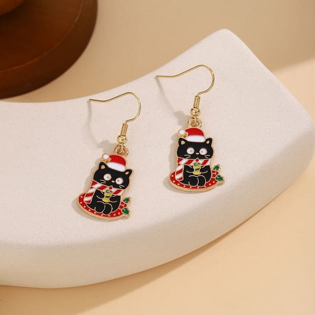 Christmas Cartoon Alloy Drop Earring - 1 Pair - E6219-5