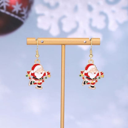 Christmas Cartoon Alloy Drop Earring - 1 Pair - E6219-7