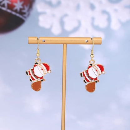 Christmas Cartoon Alloy Drop Earring - 1 Pair - E6219-8