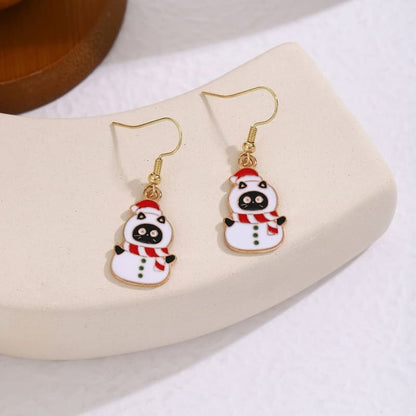 Christmas Cartoon Alloy Drop Earring